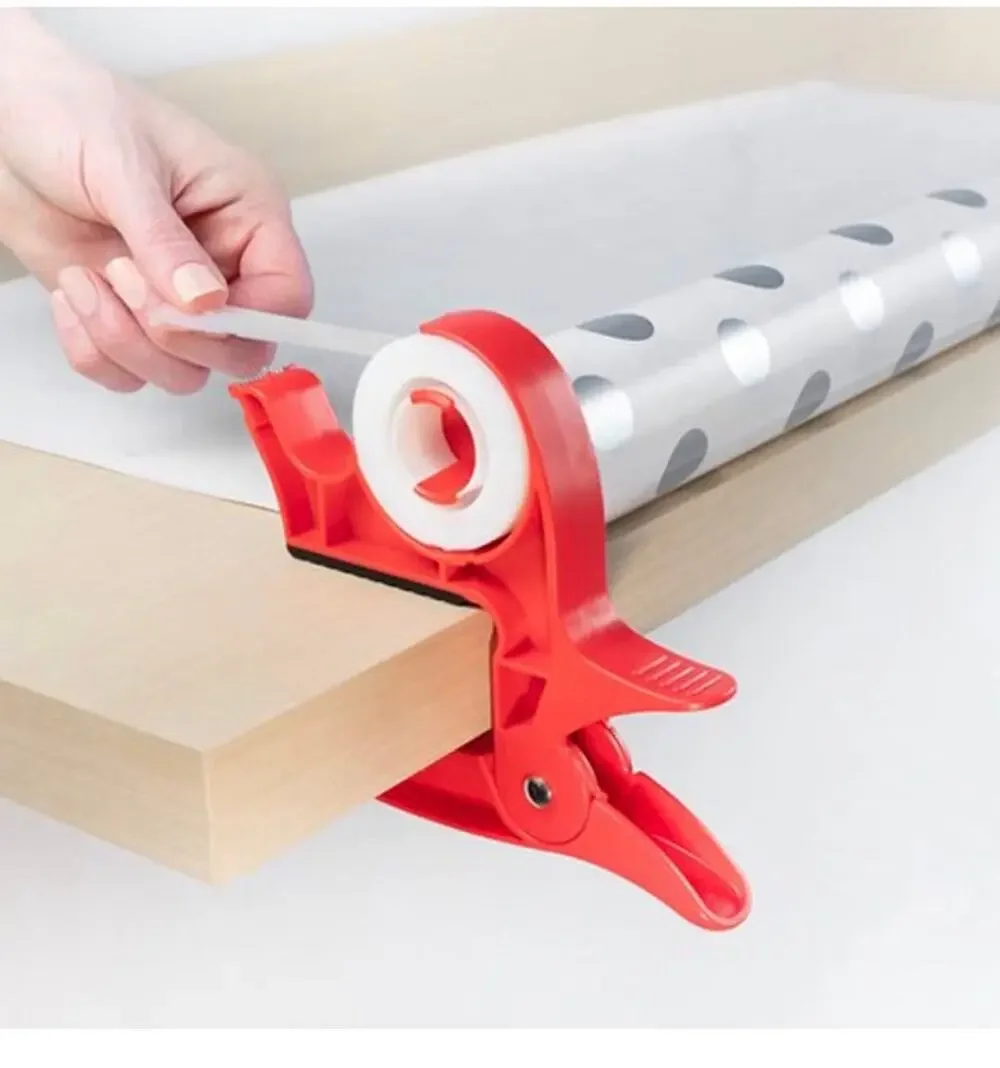 Befense Tabletop Gift Wrapping Tool, Clamps Tape Dispenser Holder Set